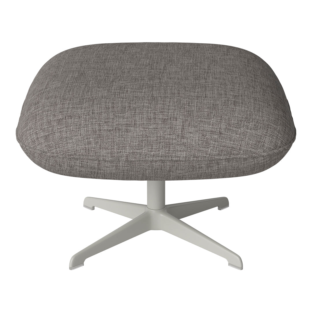 Ripon Footstool - 4-Star Base - Grey Lacquered Steel