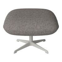 Ripon Footstool - 4-Star Base - Grey Lacquered Steel