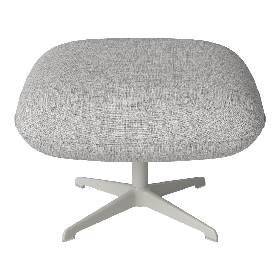 Ripon Footstool - 4-Star Base - Grey Lacquered Steel