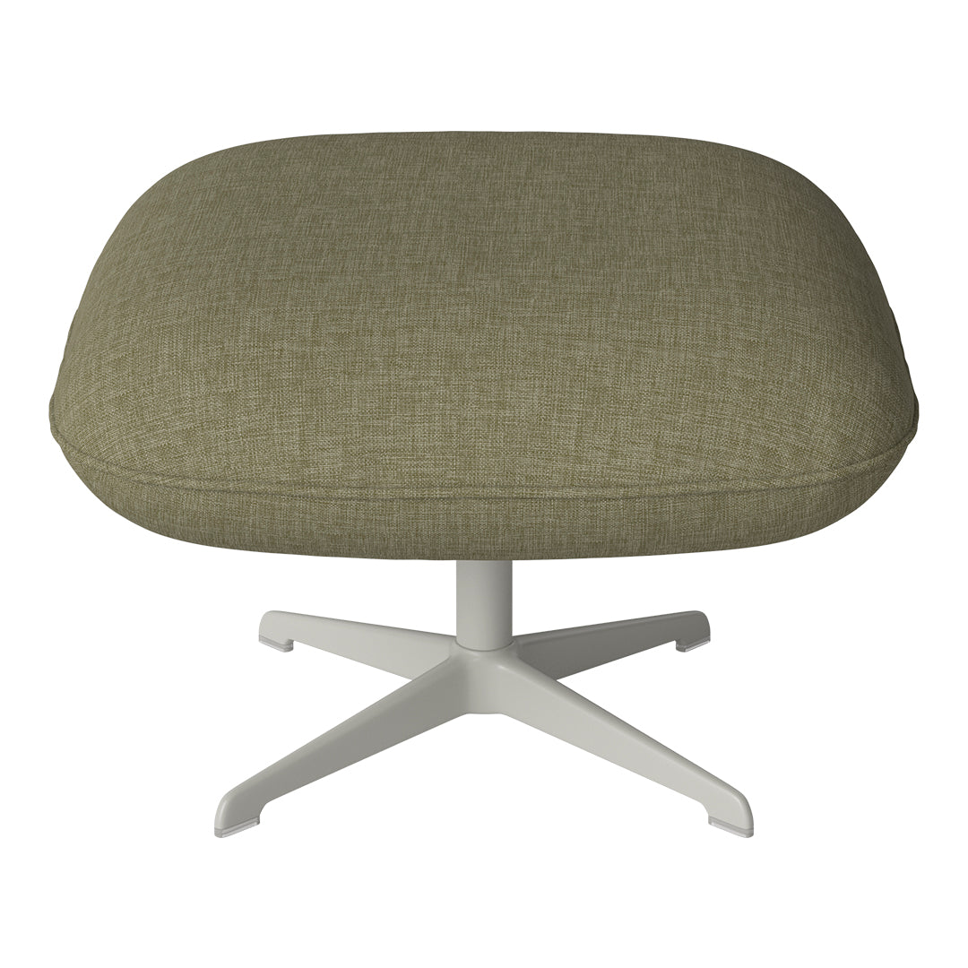 Ripon Footstool - 4-Star Base - Grey Lacquered Steel
