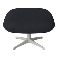 Ripon Footstool - 4-Star Base - Grey Lacquered Steel