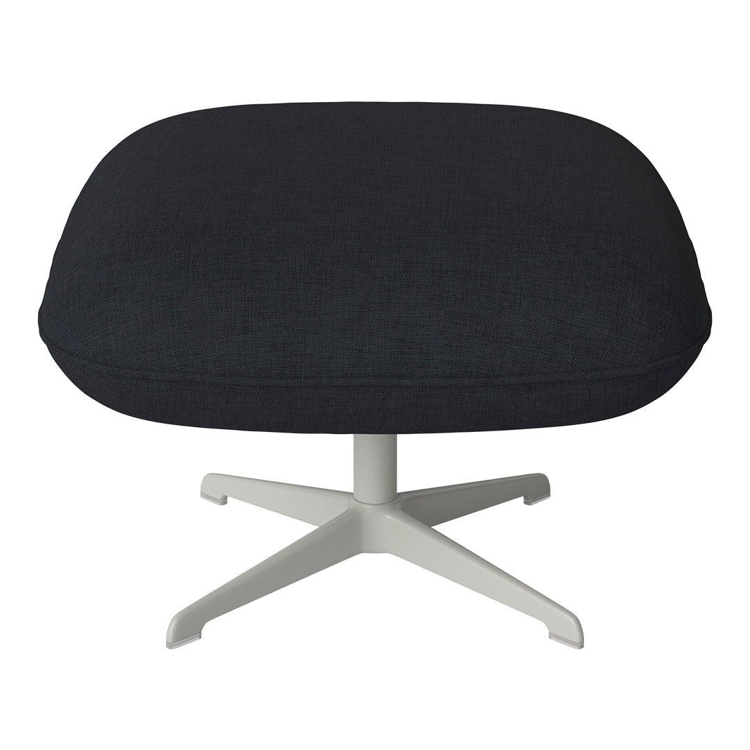 Ripon Footstool - 4-Star Base - Grey Lacquered Steel