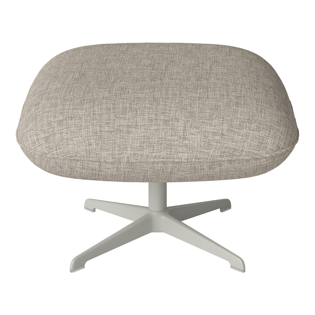 Ripon Footstool - 4-Star Base - Grey Lacquered Steel