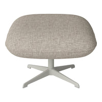Ripon Footstool - 4-Star Base - Grey Lacquered Steel