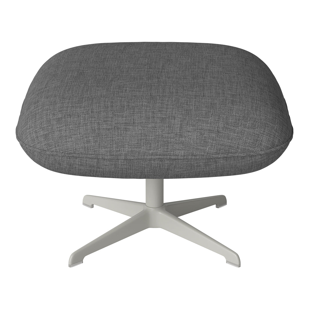 Ripon Footstool - 4-Star Base - Grey Lacquered Steel