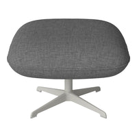 Ripon Footstool - 4-Star Base - Grey Lacquered Steel