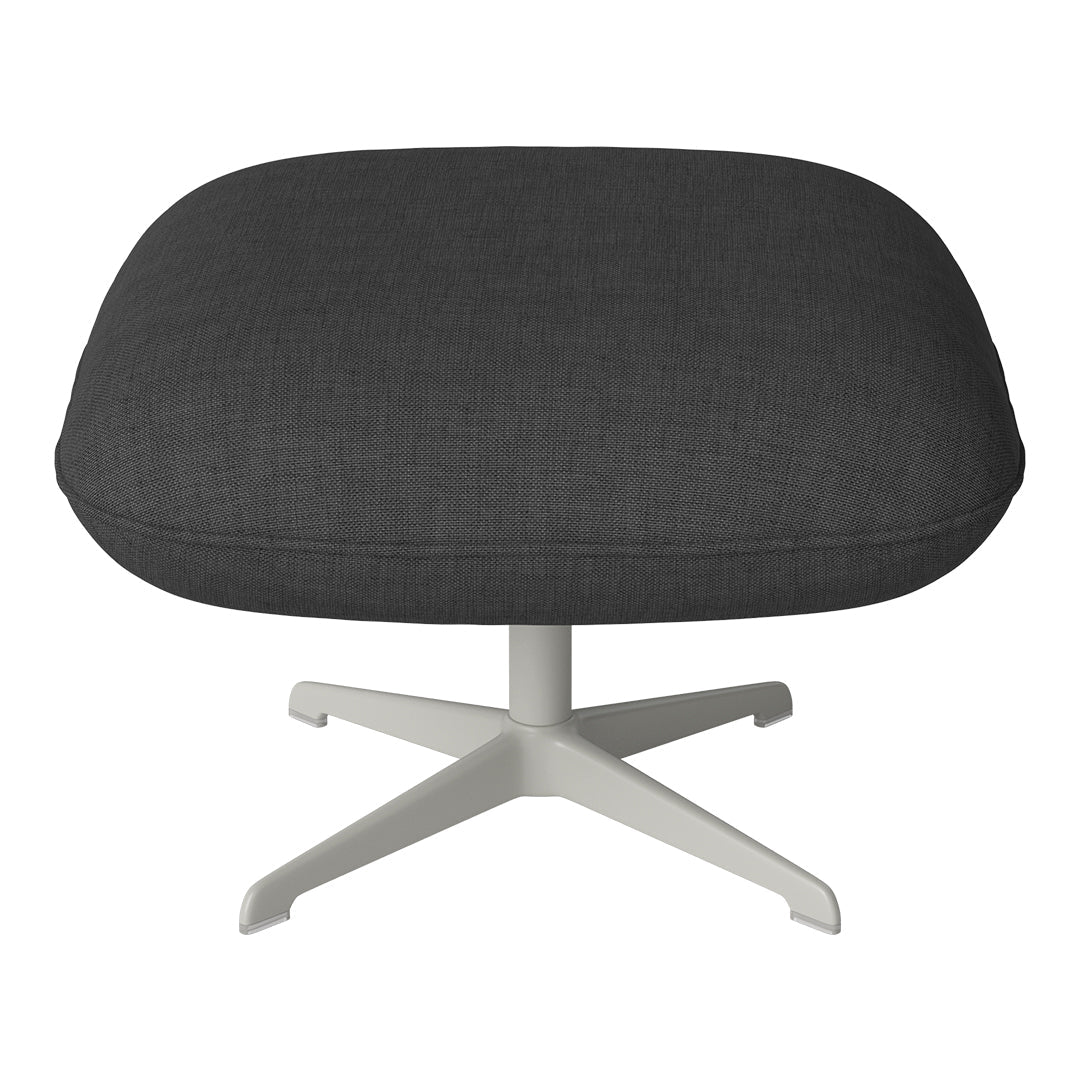 Ripon Footstool - 4-Star Base - Grey Lacquered Steel