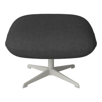 Ripon Footstool - 4-Star Base - Grey Lacquered Steel