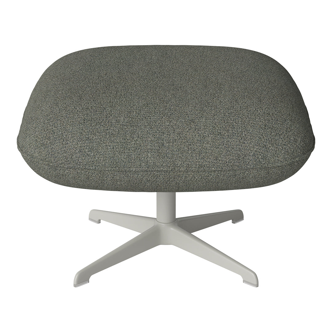 Ripon Footstool - 4-Star Base - Grey Lacquered Steel
