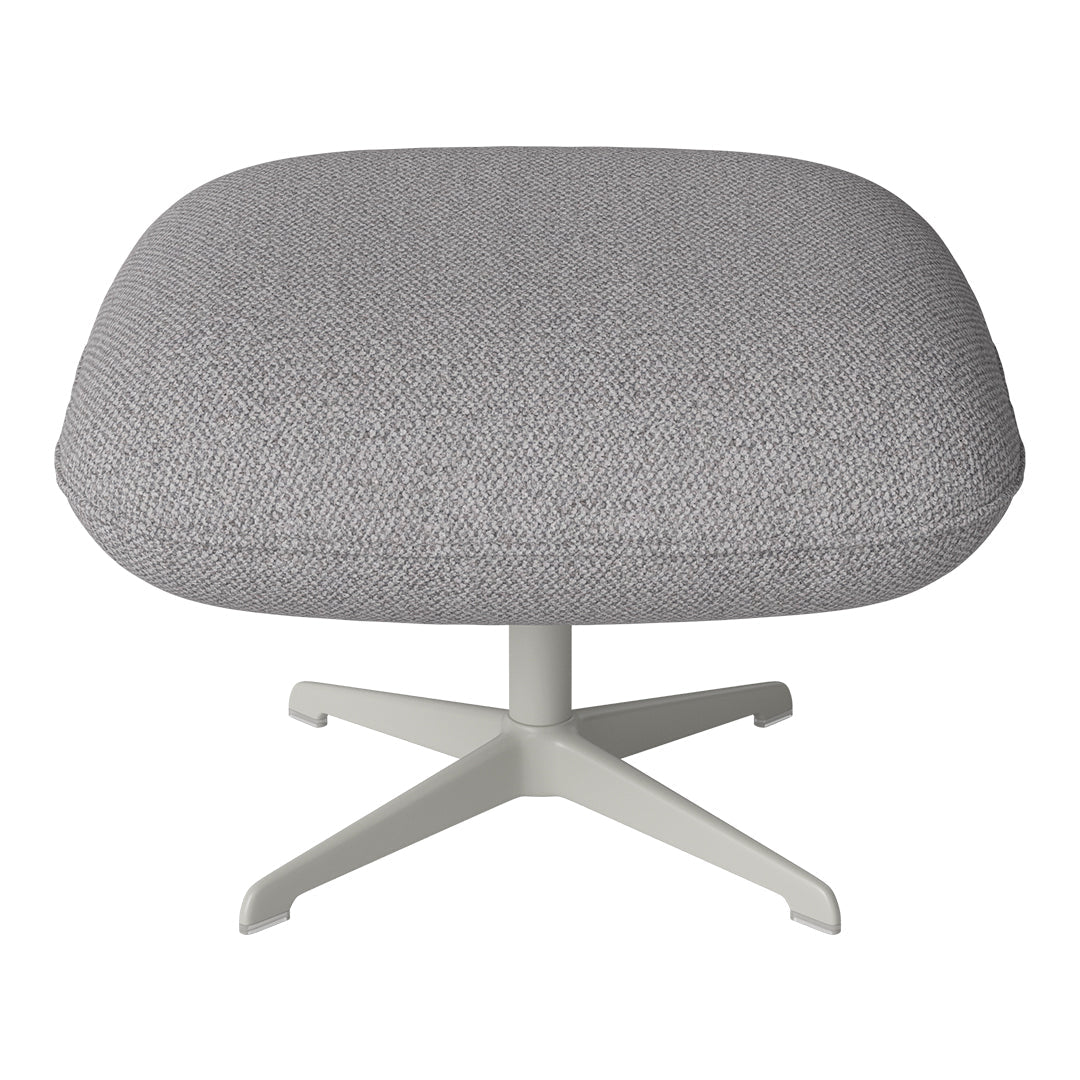 Ripon Footstool - 4-Star Base - Grey Lacquered Steel