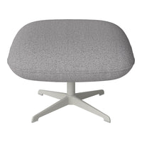 Ripon Footstool - 4-Star Base - Grey Lacquered Steel