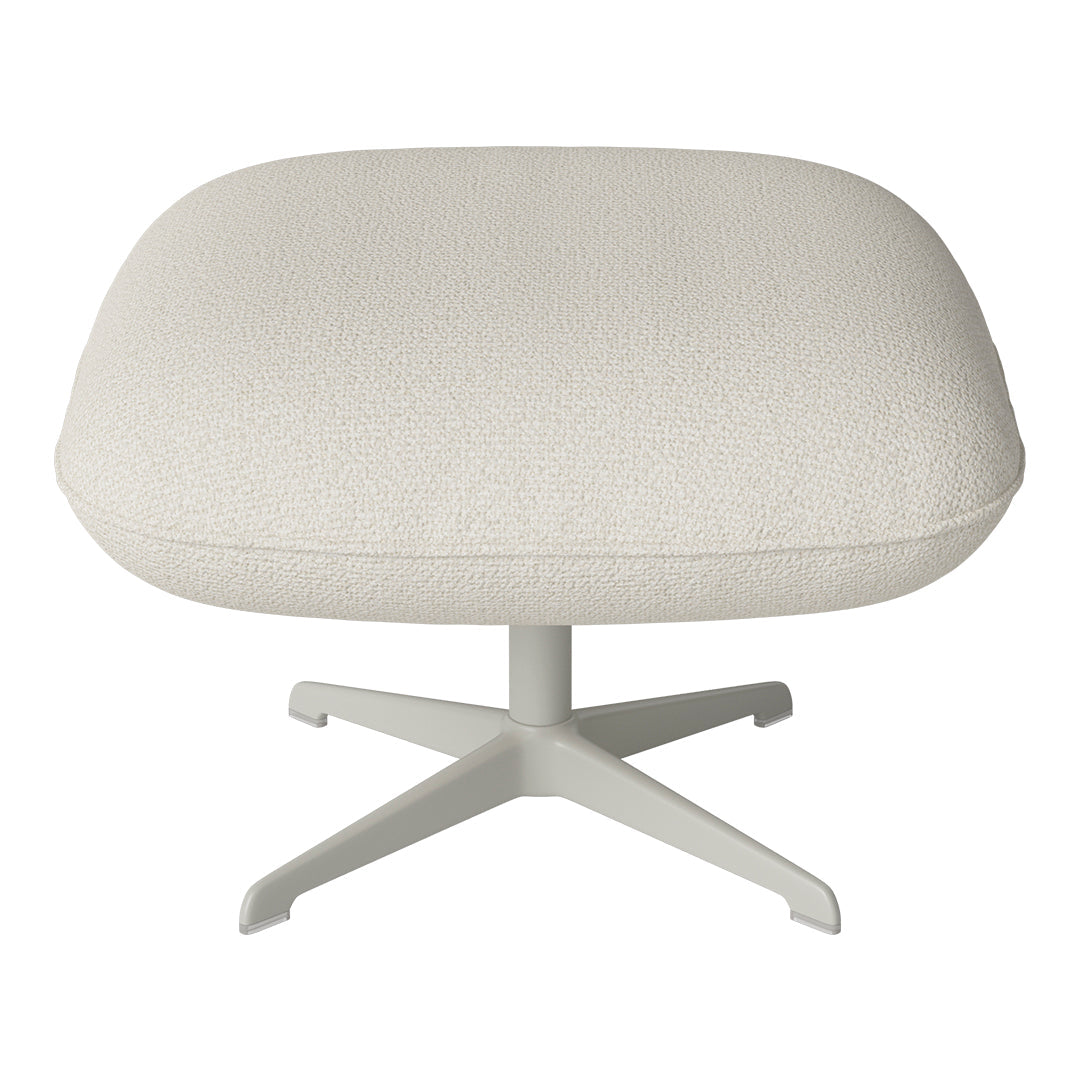 Ripon Footstool - 4-Star Base - Grey Lacquered Steel