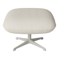 Ripon Footstool - 4-Star Base - Grey Lacquered Steel