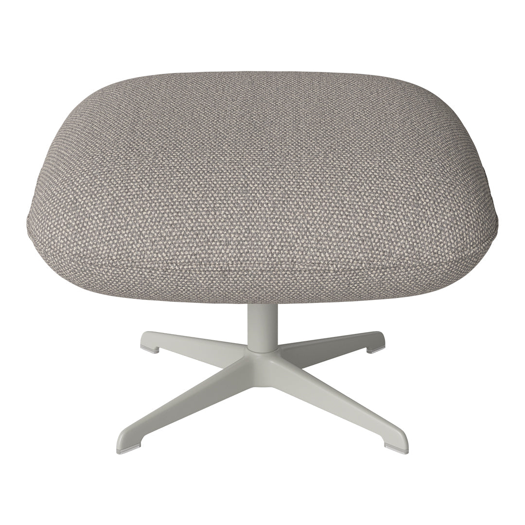 Ripon Footstool - 4-Star Base - Grey Lacquered Steel