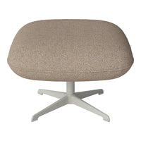 Ripon Footstool - 4-Star Base - Grey Lacquered Steel