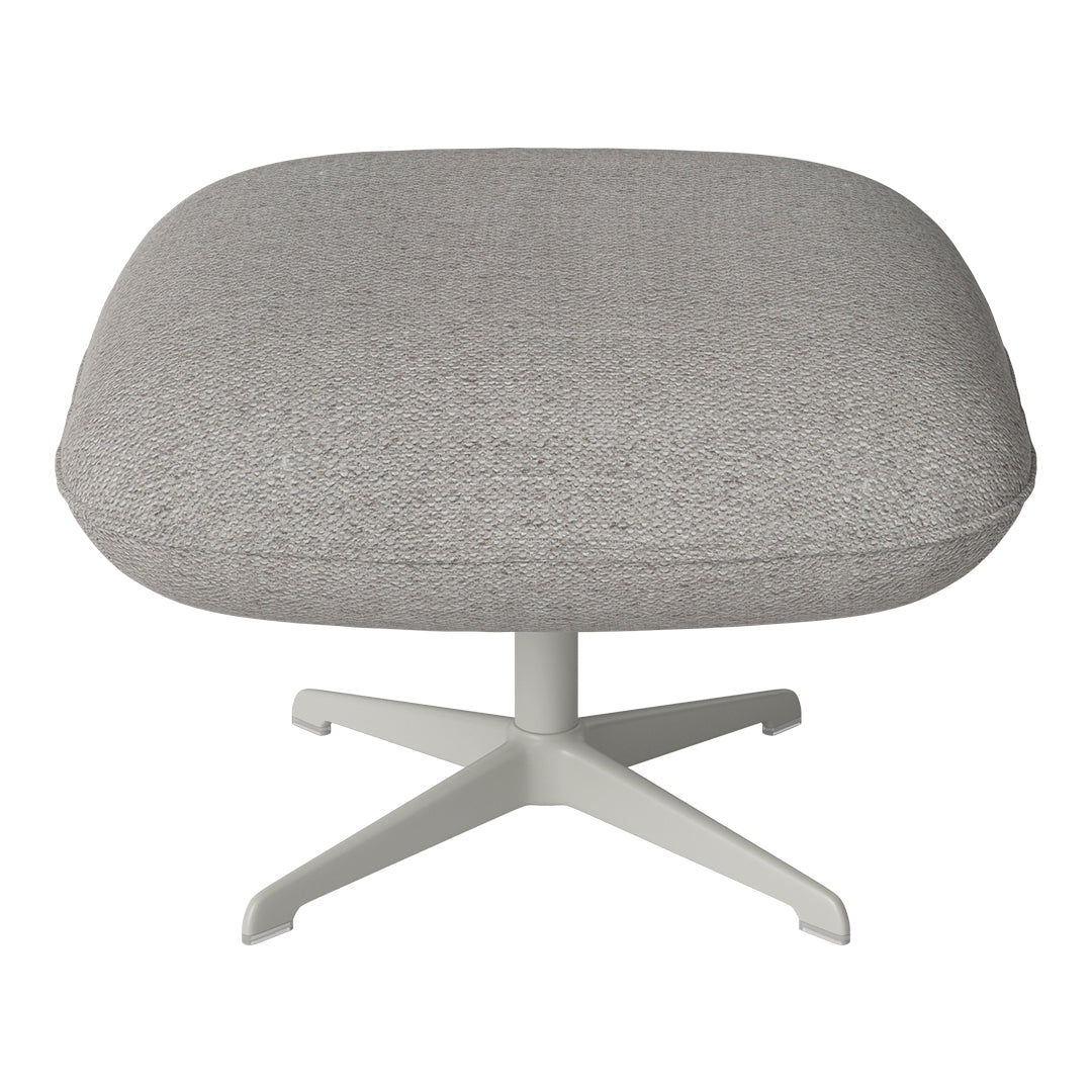 Ripon Footstool - 4-Star Base - Grey Lacquered Steel