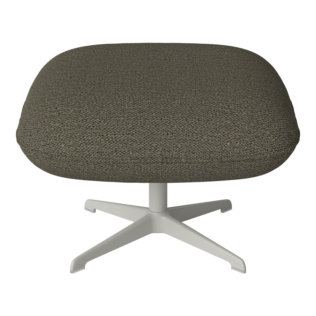 Ripon Footstool - 4-Star Base - Grey Lacquered Steel