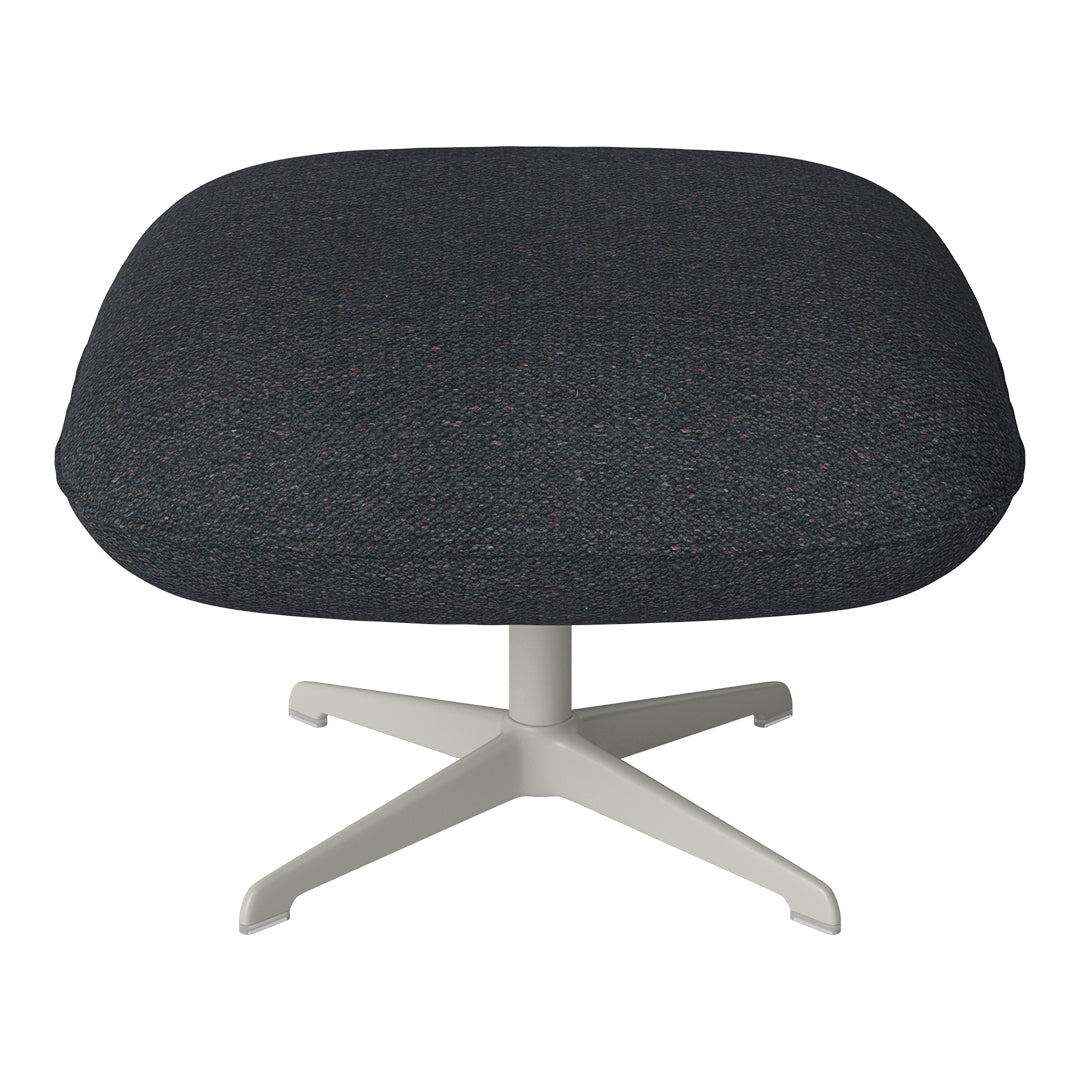 Ripon Footstool - 4-Star Base - Grey Lacquered Steel