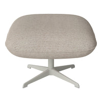 Ripon Footstool - 4-Star Base - Grey Lacquered Steel