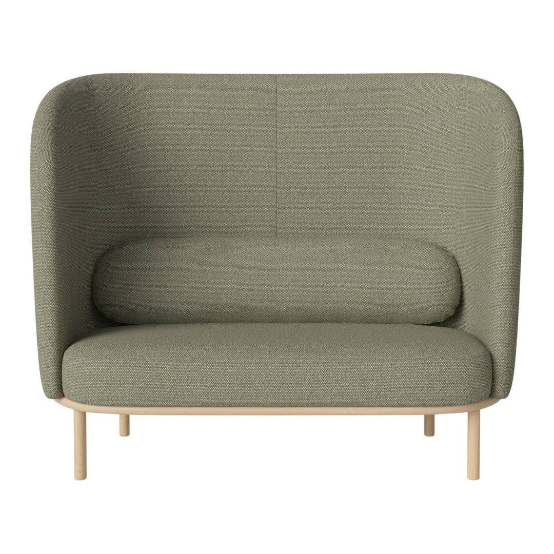 Stylish green upholstered armchair with a textured pattern and wooden legs for a modern look.