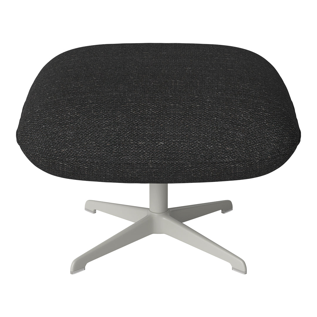 Ripon Footstool - 4-Star Base - Grey Lacquered Steel
