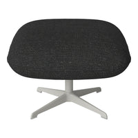 Ripon Footstool - 4-Star Base - Grey Lacquered Steel