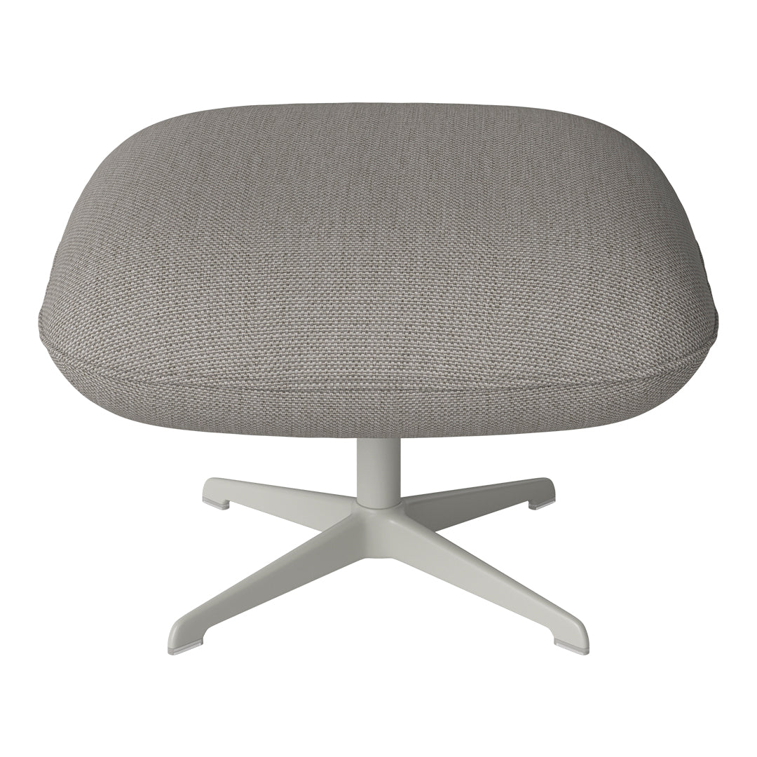 Ripon Footstool - 4-Star Base - Grey Lacquered Steel