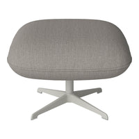 Ripon Footstool - 4-Star Base - Grey Lacquered Steel