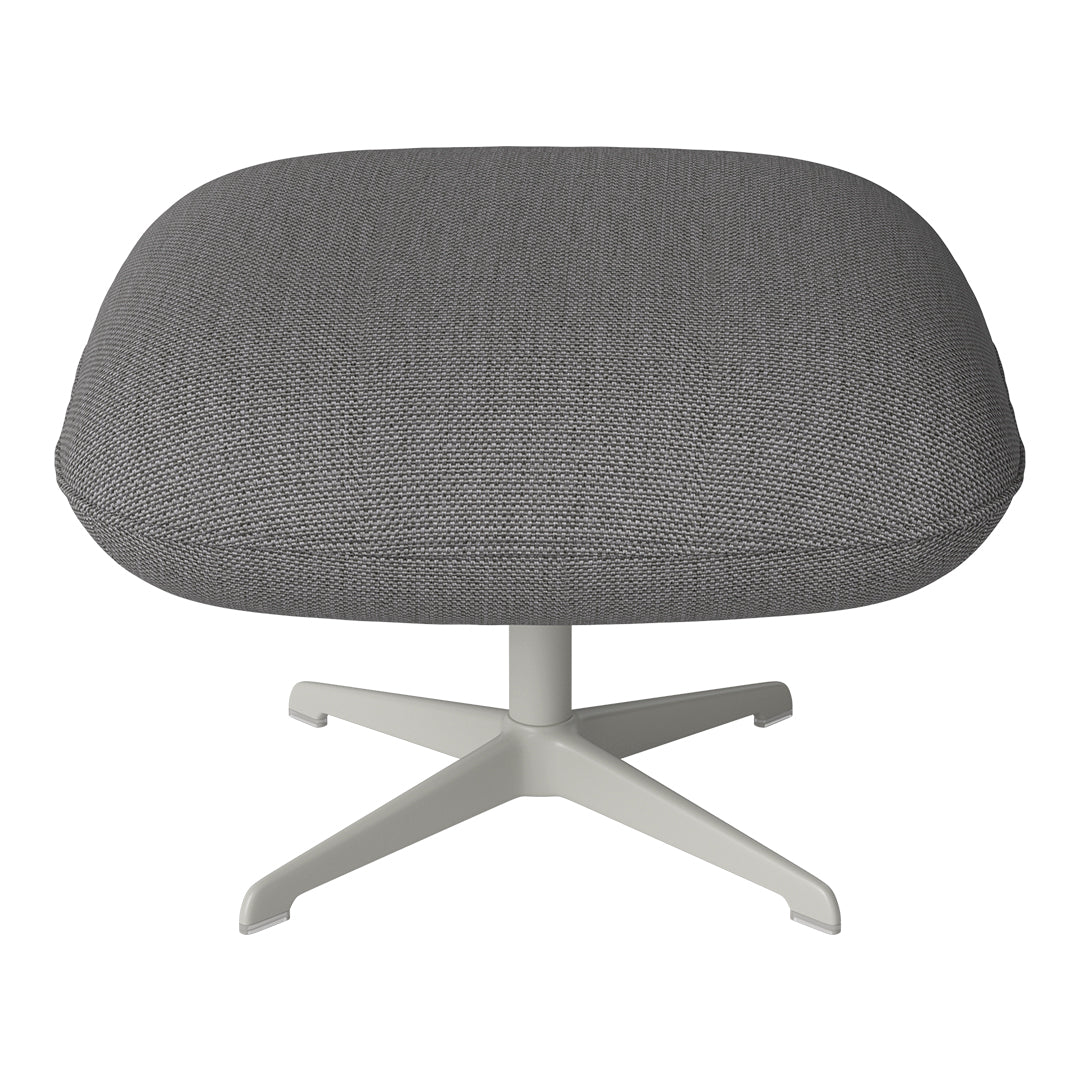 Ripon Footstool - 4-Star Base - Grey Lacquered Steel