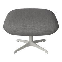 Ripon Footstool - 4-Star Base - Grey Lacquered Steel