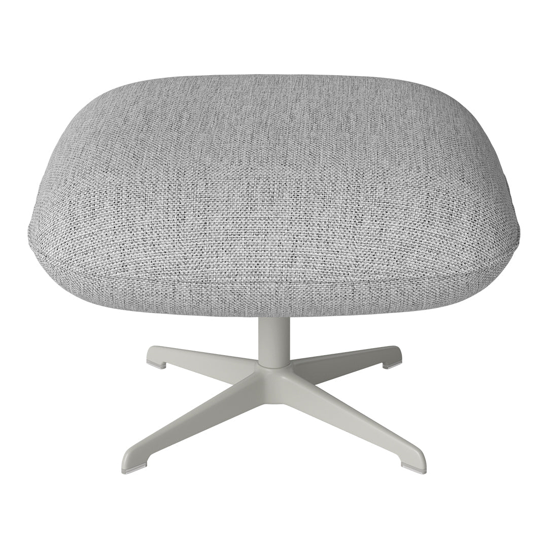 Ripon Footstool - 4-Star Base - Grey Lacquered Steel