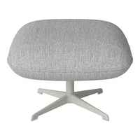 Ripon Footstool - 4-Star Base - Grey Lacquered Steel