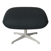 Ripon Footstool - 4-Star Base - Grey Lacquered Steel