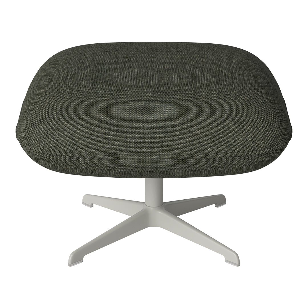 Ripon Footstool - 4-Star Base - Grey Lacquered Steel