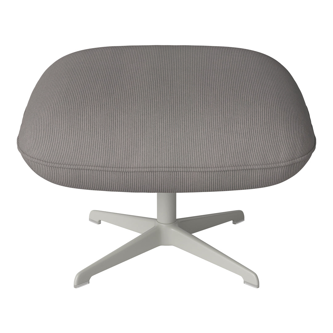Ripon Footstool - 4-Star Base - Grey Lacquered Steel