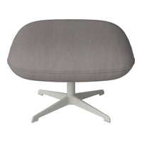 Ripon Footstool - 4-Star Base - Grey Lacquered Steel