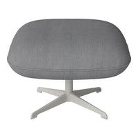 Ripon Footstool - 4-Star Base - Grey Lacquered Steel