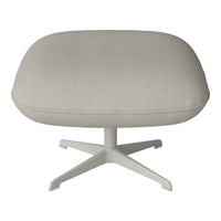 Ripon Footstool - 4-Star Base - Grey Lacquered Steel