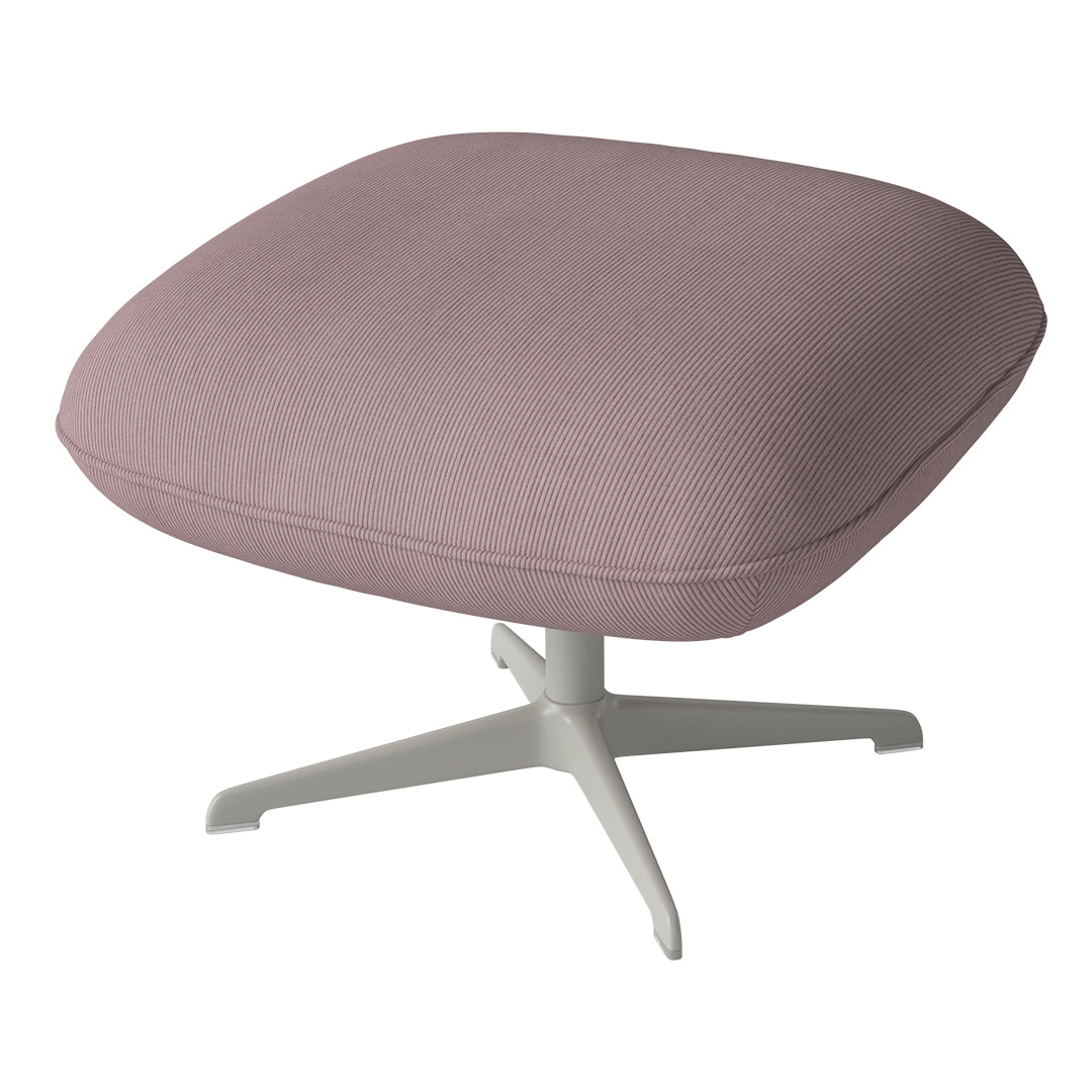 Ripon Footstool - 4-Star Base - Grey Lacquered Steel
