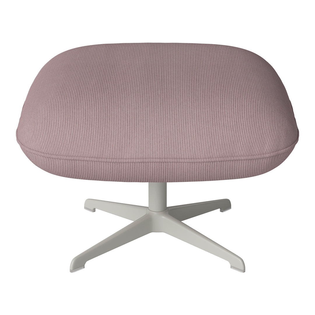 Ripon Footstool - 4-Star Base - Grey Lacquered Steel