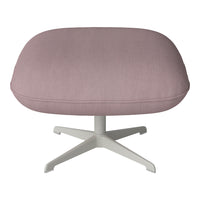 Ripon Footstool - 4-Star Base - Grey Lacquered Steel