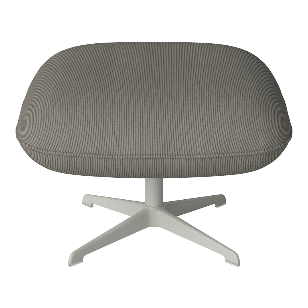 Ripon Footstool - 4-Star Base - Grey Lacquered Steel