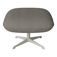 Ripon Footstool - 4-Star Base - Grey Lacquered Steel