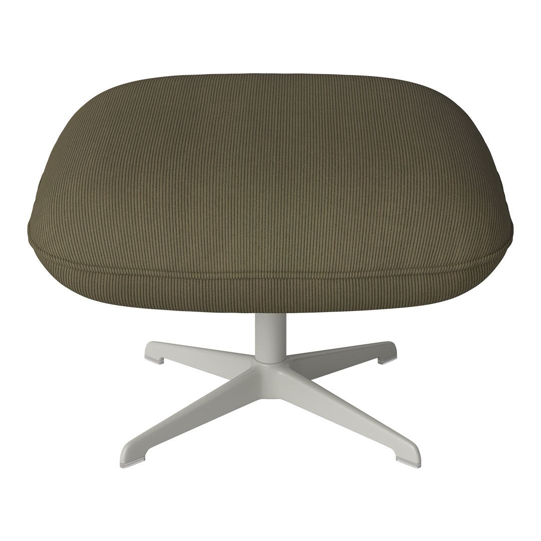 Ripon Footstool - 4-Star Base - Grey Lacquered Steel