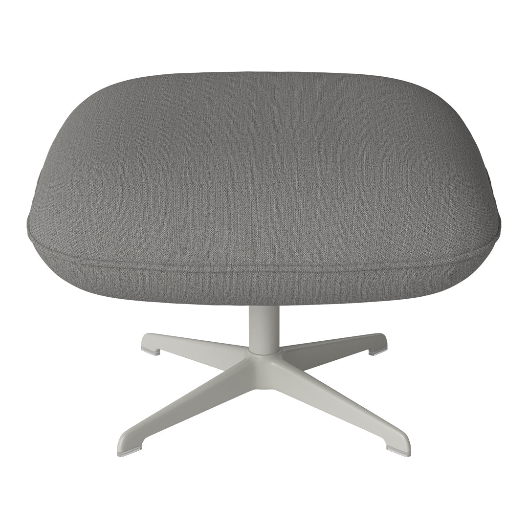 Ripon Footstool - 4-Star Base - Grey Lacquered Steel