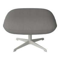 Ripon Footstool - 4-Star Base - Grey Lacquered Steel