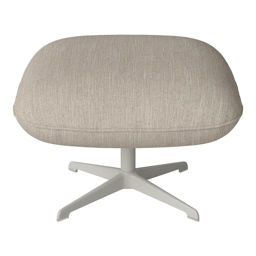 Ripon Footstool - 4-Star Base - Grey Lacquered Steel