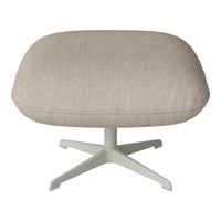 Ripon Footstool - 4-Star Base - Grey Lacquered Steel