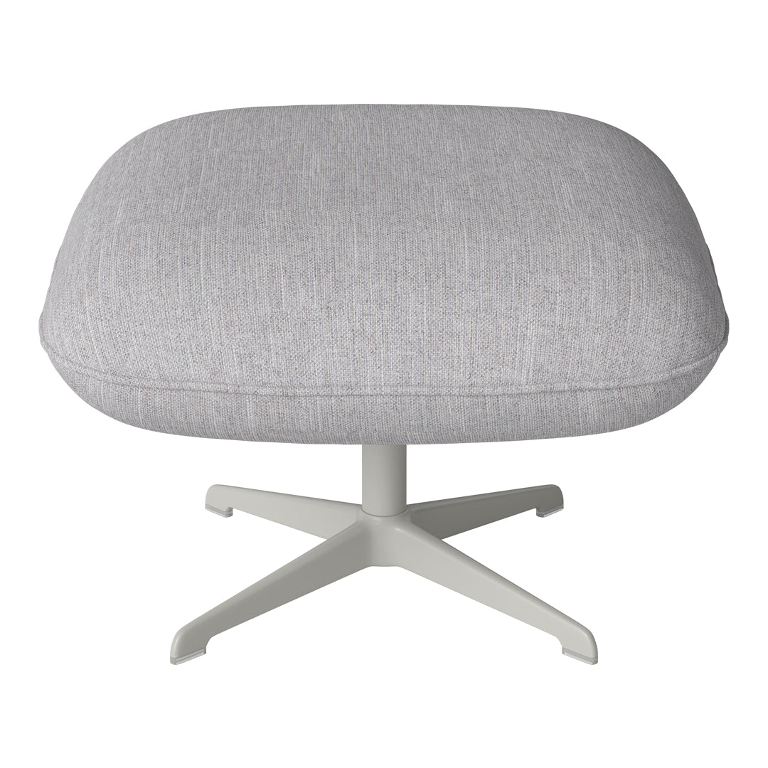Ripon Footstool - 4-Star Base - Grey Lacquered Steel