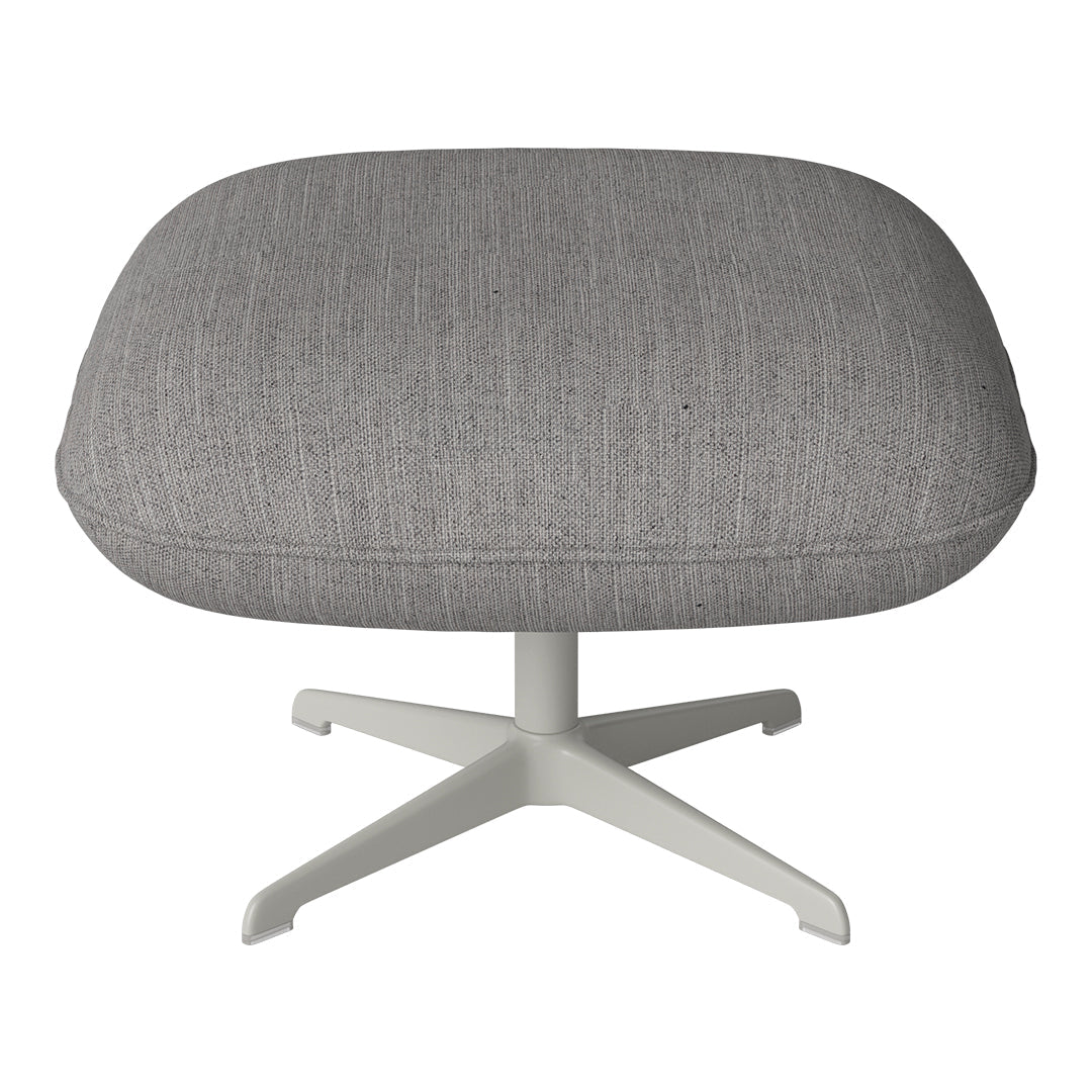 Ripon Footstool - 4-Star Base - Grey Lacquered Steel